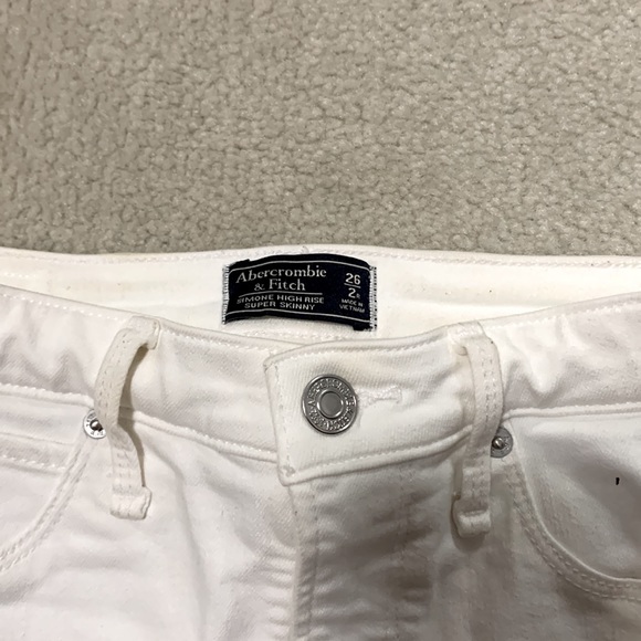 White mid rise jeans - Abercrombie - Picture 2 of 3